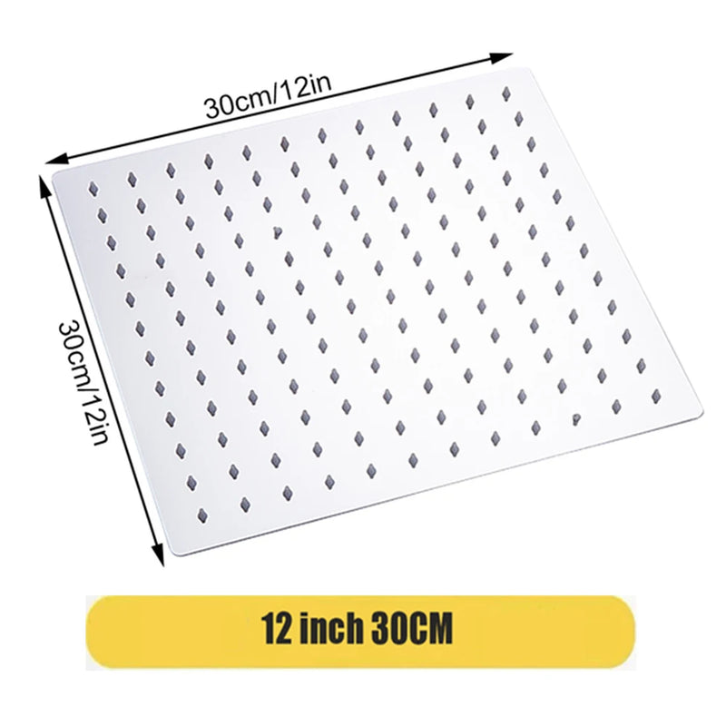 Plato rociador de baño con efecto lluvia, acero inoxidable, alta presiónCabezales de duchaHardware > Plumbing > Plumbing Fixture Hardware & Parts > Shower Parts > Shower Heads