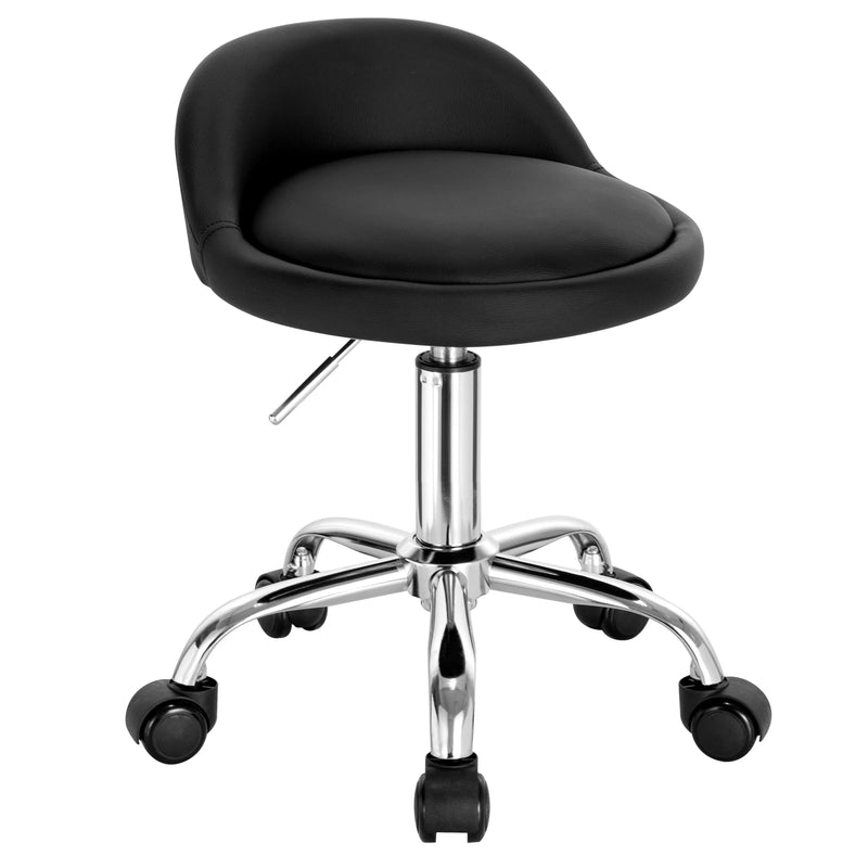 Taburete de oficina giratorio con ruedas | respaldo bajo, altura regulableTaburetesFurniture > Office Furniture > Office Chairs