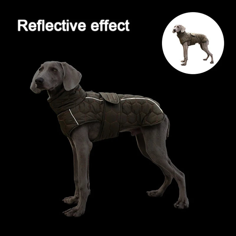 Chaqueta acolchada y ajustable para perros grandes - Impermeable y reflectanteRopaAnimals & Pet Supplies > Pet Supplies > Pet Apparel > Pet Jackets