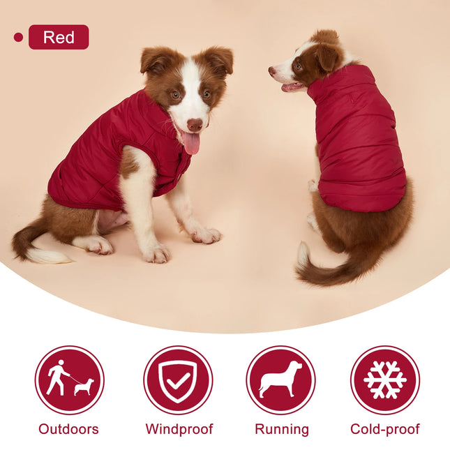 Chaleco con forro polar interior para perros