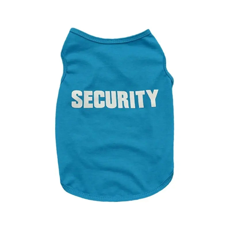 Camiseta ¨Security¨ de verano para mascotasRopaAnimals & Pet Supplies > Pet Supplies > Pet Apparel > Pet Shirts