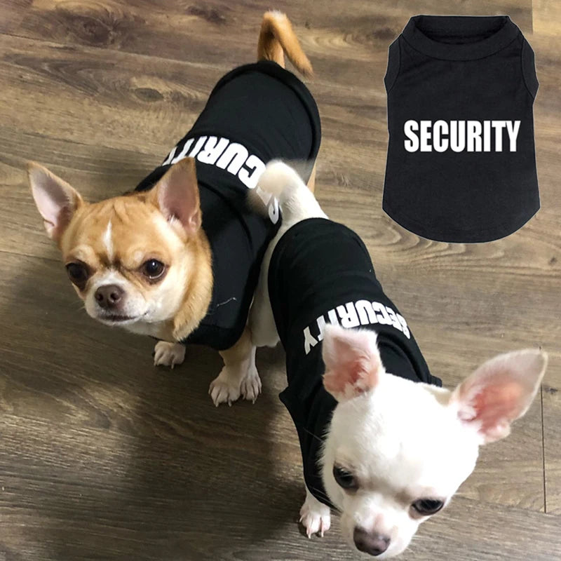 Camiseta ¨Security¨ de verano para mascotasRopaAnimals & Pet Supplies > Pet Supplies > Pet Apparel > Pet Shirts