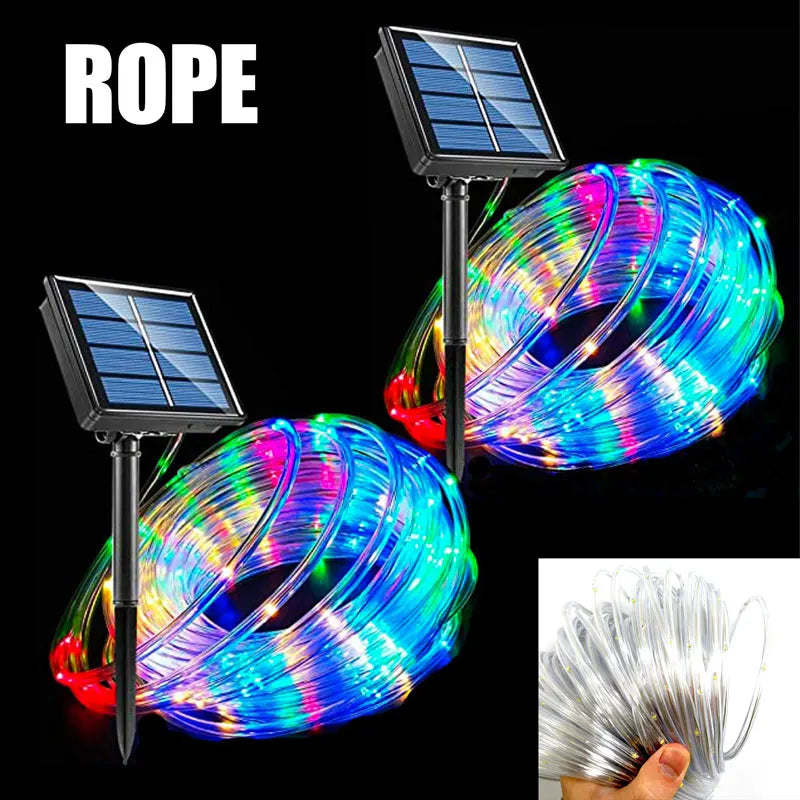 Tiras de luces LED solares para decoración al aire libreTiras LEDHome & Garden > Lighting > Light Ropes & Strings