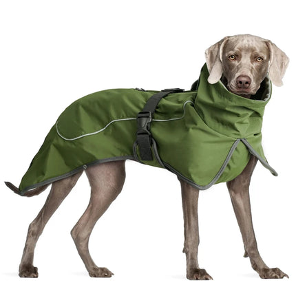 Double layer waterproof winter dog jacket