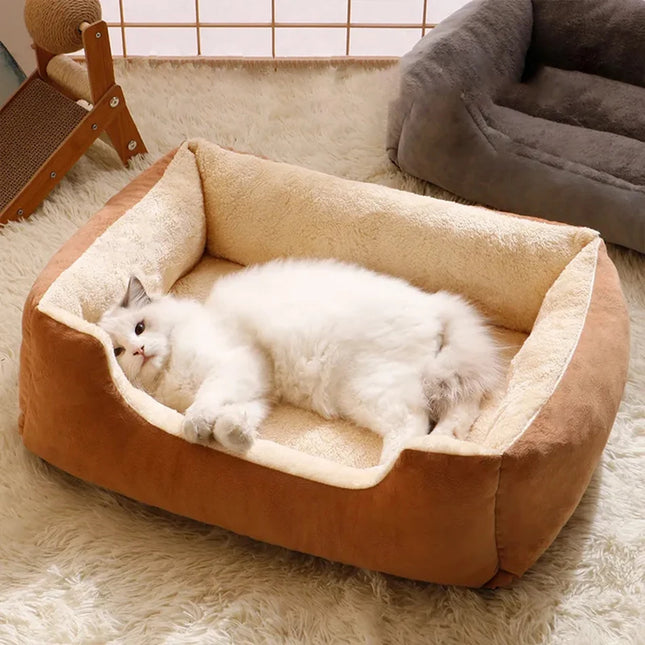 Square pet bed