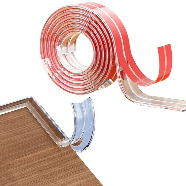 L-shaped transparent anti-shock tape