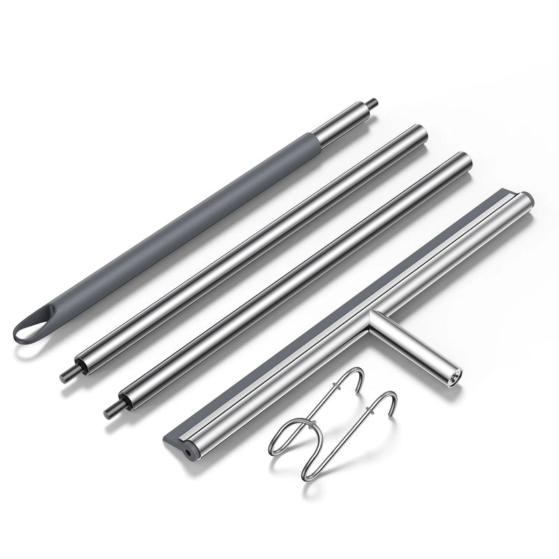 Escurridor de suelo ancho 15,5’’ | Escoba con hoja de silicona y mango largo de acero inoxidable 133 cmEscobillasHome & Garden > Household Supplies > Household Cleaning Supplies > Household Cleaning Products > Glass & Surface Cleaners