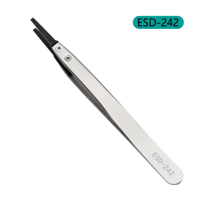 Pinzas antiestáticas ESD de acero inoxidable con puntas intercambiablesPinzas de precisiónUncategorized