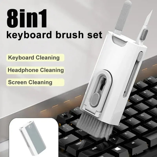 Kit de brosse de nettoyage pour clavier d'ordinateur 8 en 1