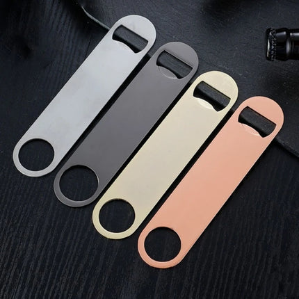 Metal bottle opener