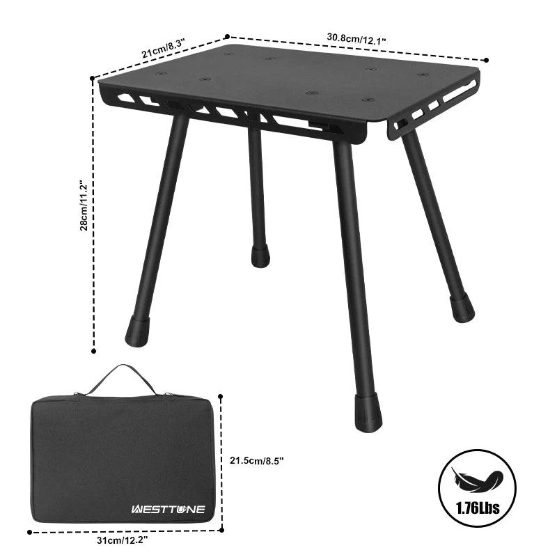 Taburete de camping plegable de aluminio ligero multifunción portátil para exterior, pesca y picnicSillas plegablesSporting Goods > Outdoor Recreation > Camping & Hiking > Camp Furniture