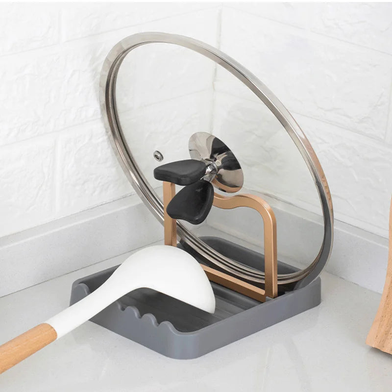 Soporte plegable multifuncional para accesorios de cocinaSoportes utensilios de cocina