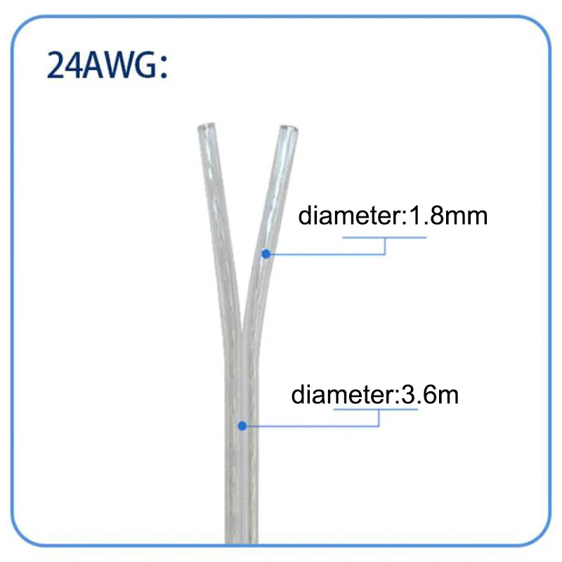 Cable plano paralelo de cobre de 2 núcleos para LEDHerramientas