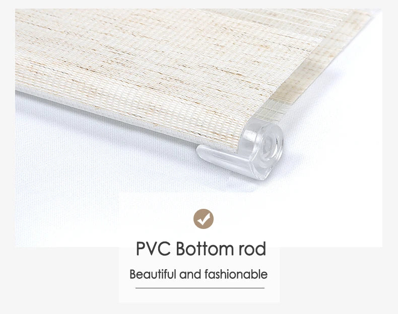 Estor enrollable de cebra de doble capa de coloresPersianas