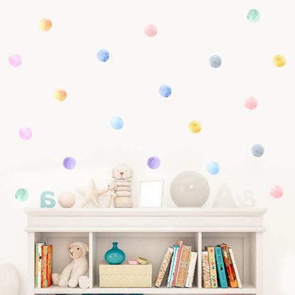 Colorful Polka Dot Wall Stickers