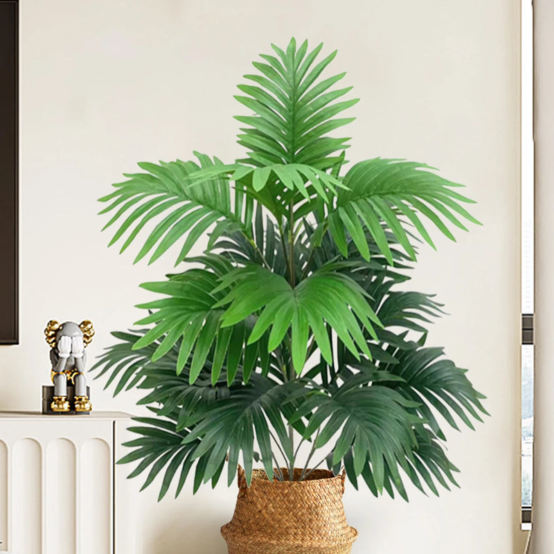 Palmera artificial tropical 70-80 cm con hojas verdes grandes, decoración realista para hogar y oficinaPlantas artificialesHome & Garden > Decor > Artificial Flora > Artificial Non-Flowering Plants