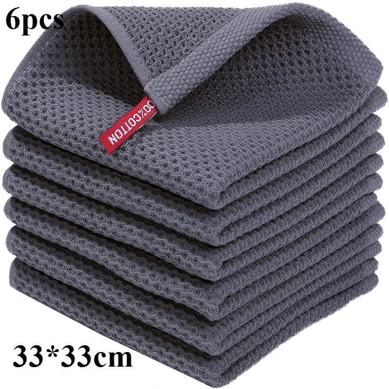 Paño de limpieza absorbente 100% algodón 6 unidadesPañosHome & Garden > Linens & Bedding > Towels > Kitchen Towels