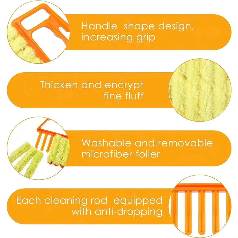 Cepillo de limpieza de persianas y aire acondicionadoCepillos