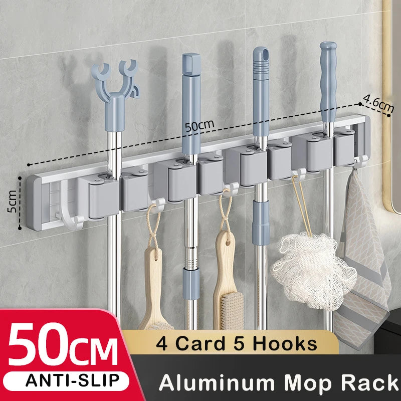 Soporte de almacenamiento para escobas y mopas de aluminioColgadoresCameras & Optics > Photography > Lighting & Studio > Studio Stands & Mounts > Wall Mounts