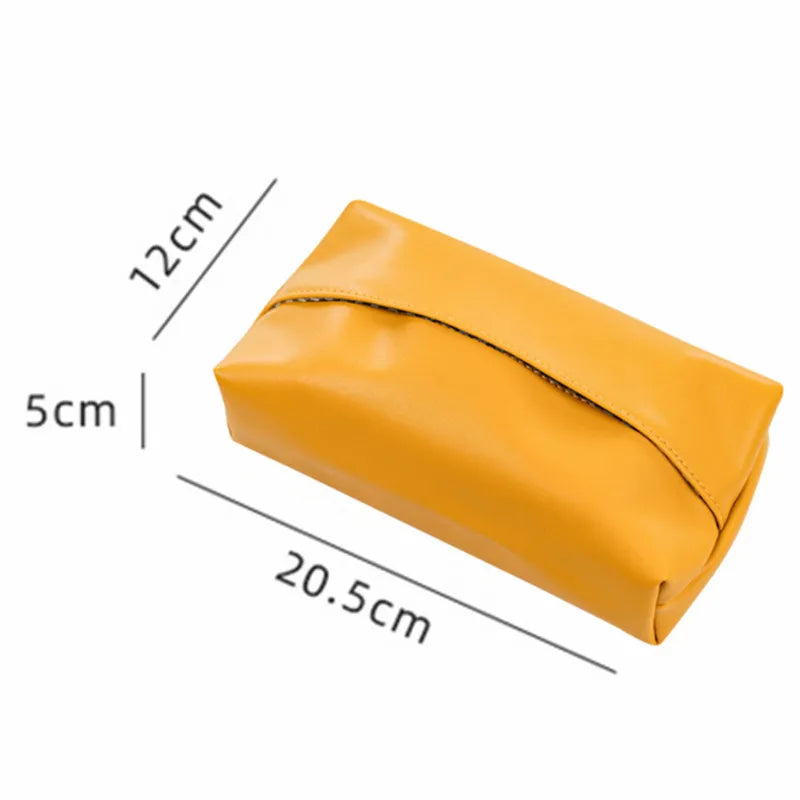 Caja de pañuelos de piel sintéticaCajas de pañuelos