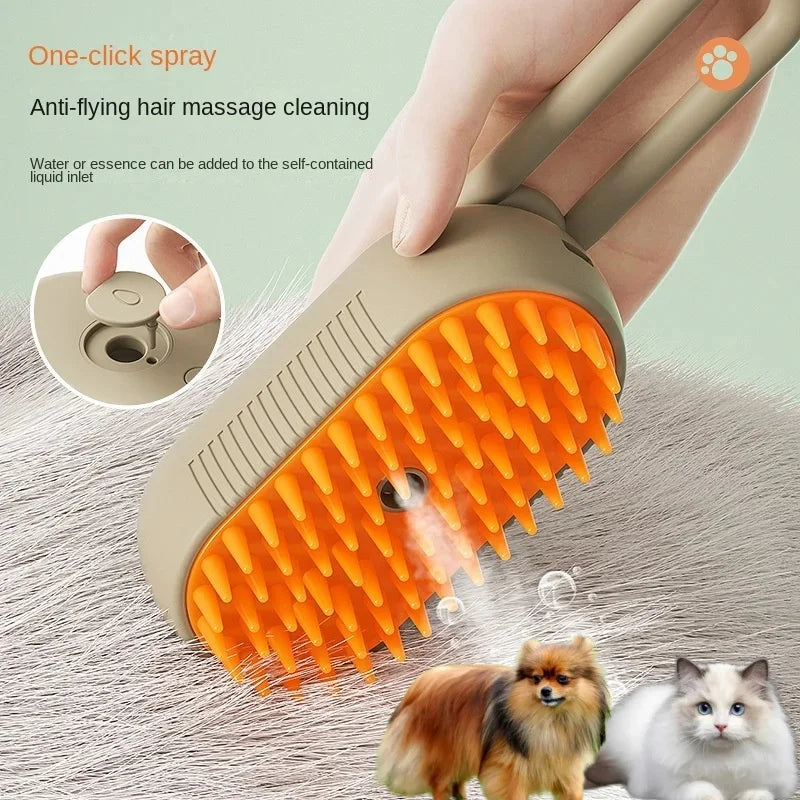 Cepillo eléctrico con vapor para perros y gatos 3 en 1HigieneAnimals & Pet Supplies > Pet Supplies > Pet Grooming Supplies > Pet Combs & Brushes > Deshedders