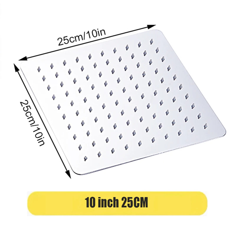 Plato rociador de baño con efecto lluvia, acero inoxidable, alta presiónCabezales de duchaHardware > Plumbing > Plumbing Fixture Hardware & Parts > Shower Parts > Shower Heads