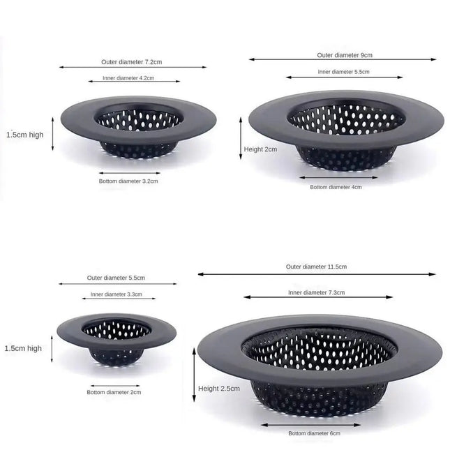 Stainless steel sink strainer