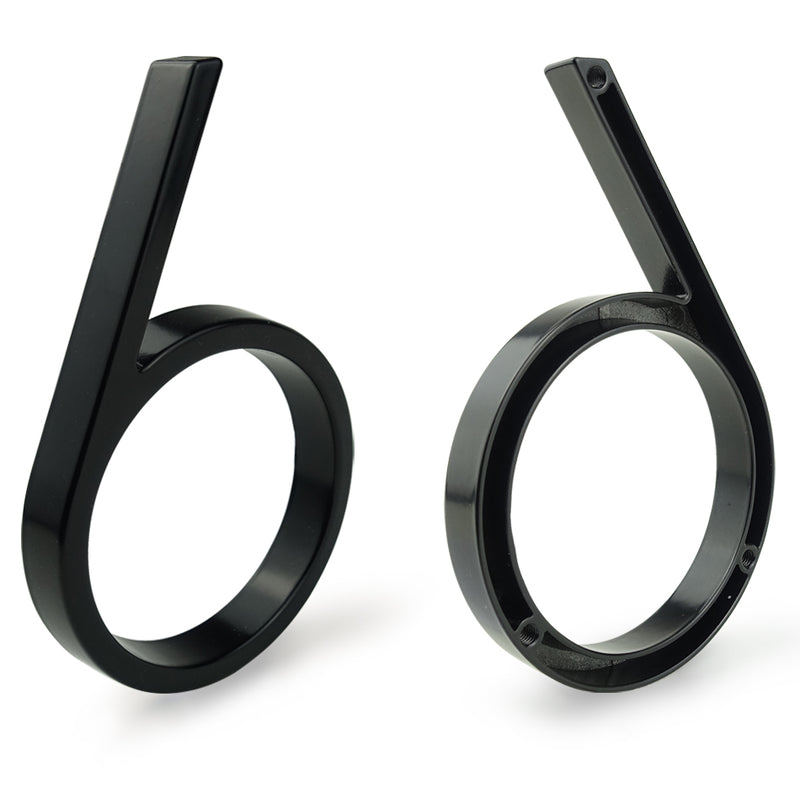 Números y letras para puerta de casa exterior flotante de 125 mmNúmeros