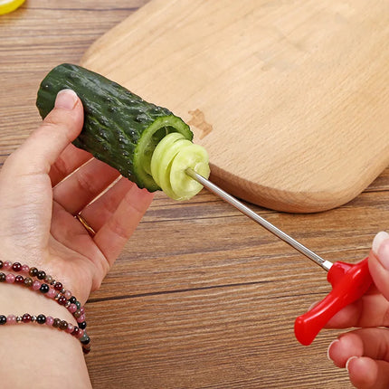 Cuchillo de tallado en espiral para frutas y verduras