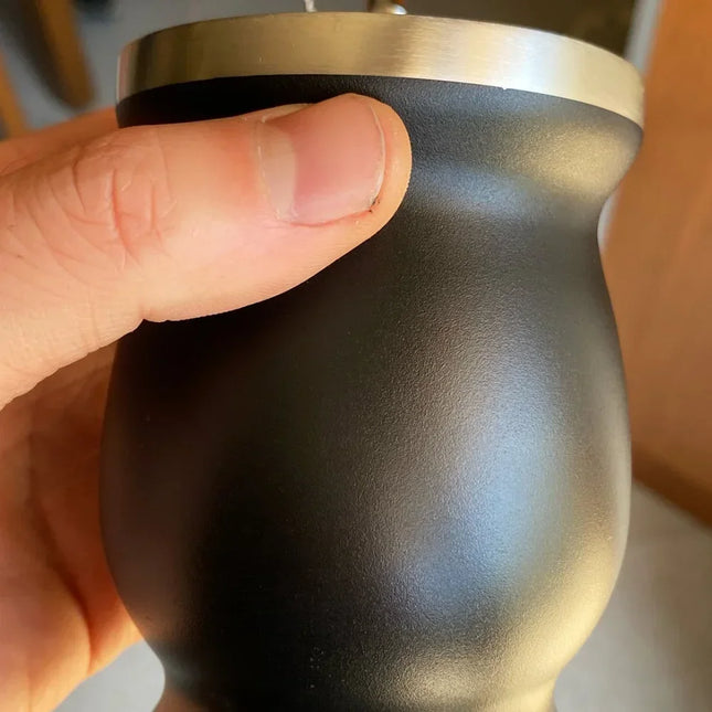 Thermos en acier inoxydable mat à double paroi