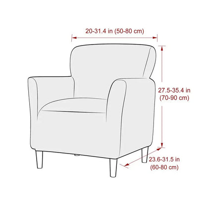 Funda de elástica para sofá individual