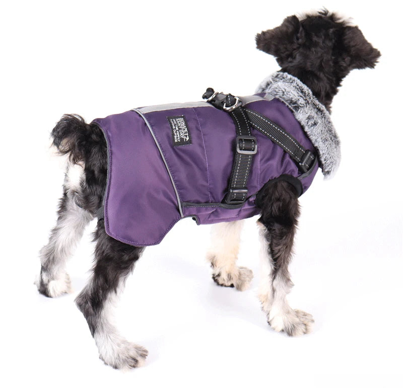 Chaqueta de invierno impermeable con arnés y reflectante para perrosRopaAnimals & Pet Supplies > Pet Supplies > Pet Apparel > Pet Jackets