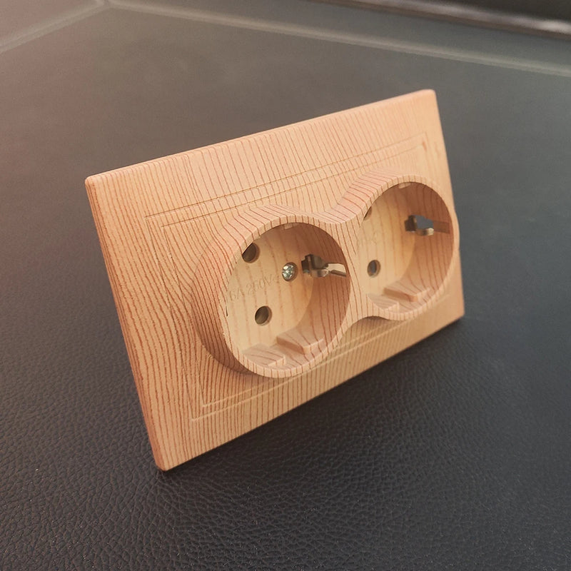 Interruptores y enchufes de estilo madera para paredEnchufes e interruptoresHardware > Power & Electrical Supplies > Power Outlets & Sockets > Wall Outlets