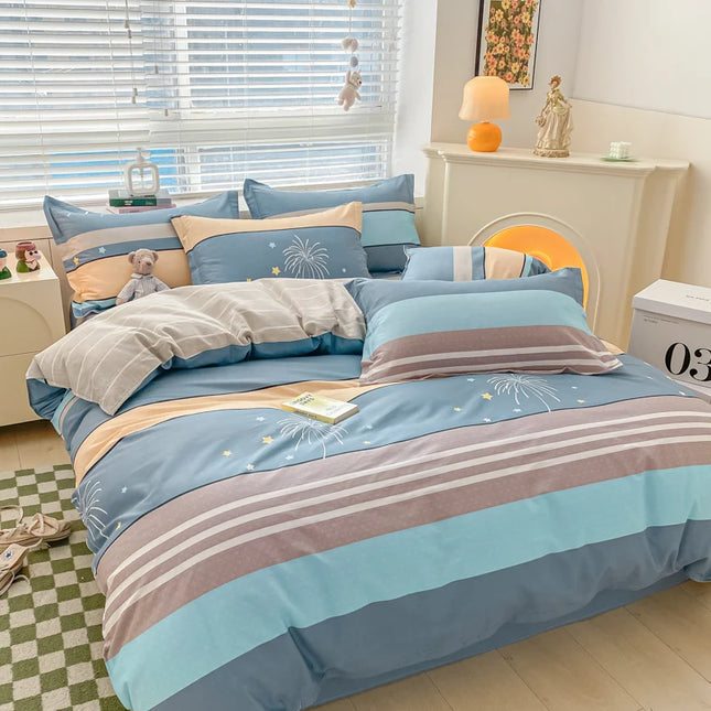 Duvet covers with two-sided prints