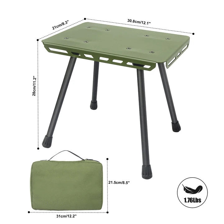 Taburete de camping plegable de aluminio ligero multifunción portátil para exterior, pesca y picnicSillas plegablesSporting Goods > Outdoor Recreation > Camping & Hiking > Camp Furniture