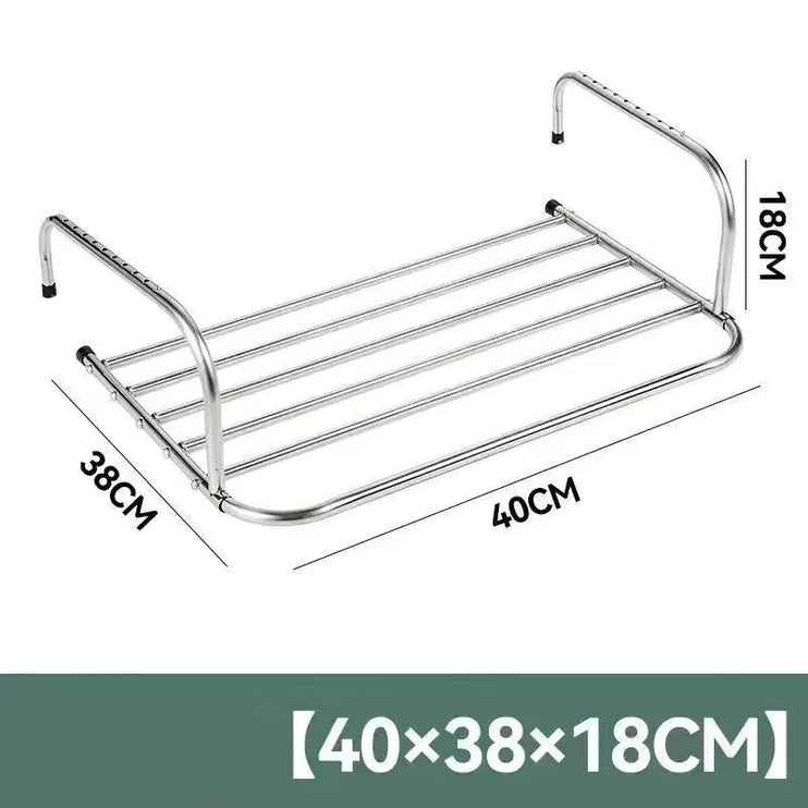 Shoe storage rack and hangs