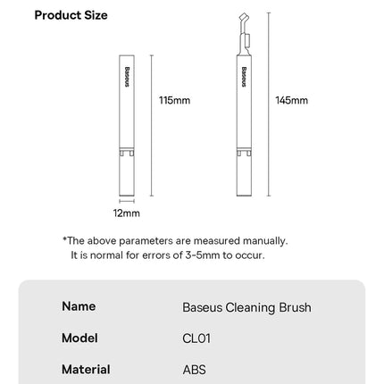 Headphone cleaning brush