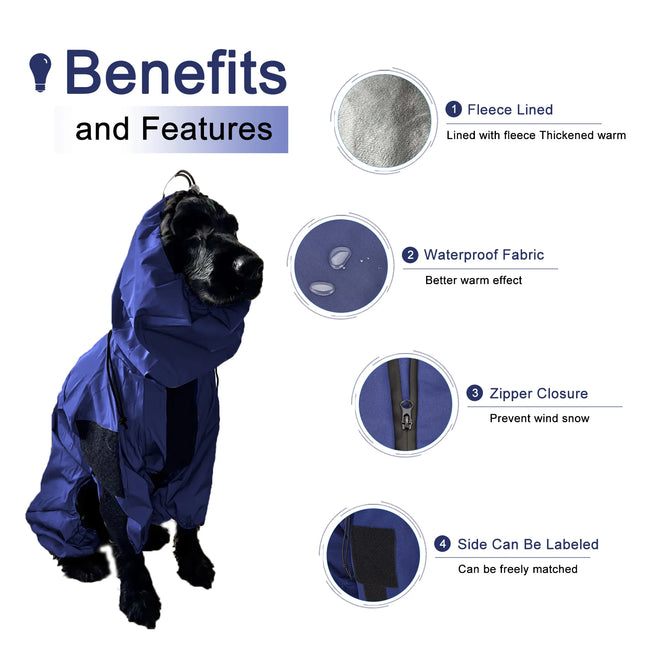 Mono de invierno impermeable para perros