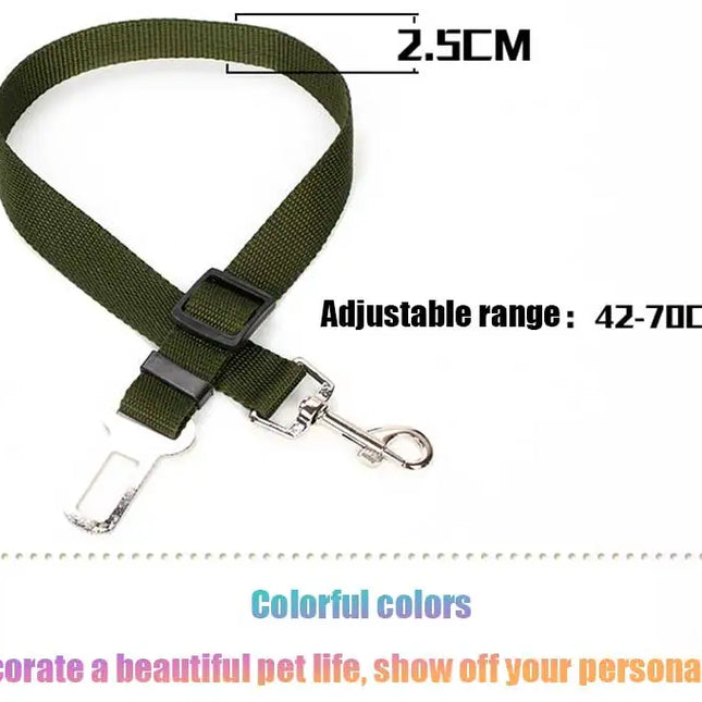 Ceinture de sécurité réglable pour animaux de compagnie