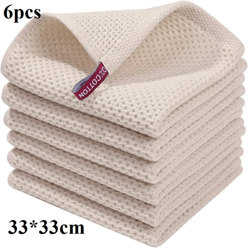 Paño de limpieza absorbente 100% algodón 6 unidadesPañosHome & Garden > Linens & Bedding > Towels > Kitchen Towels