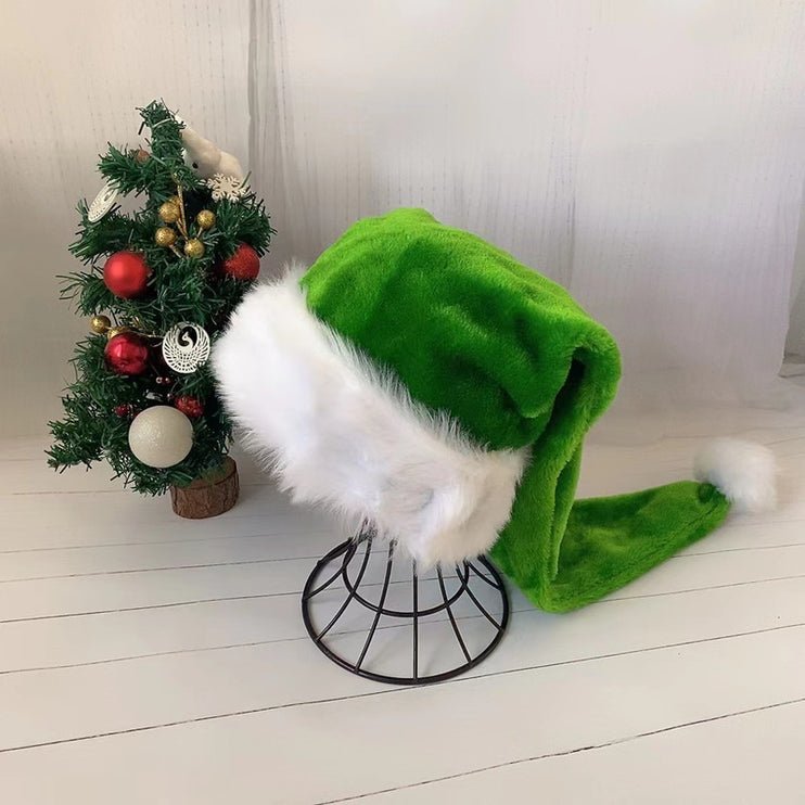 Long Plush Adult Christmas Hat