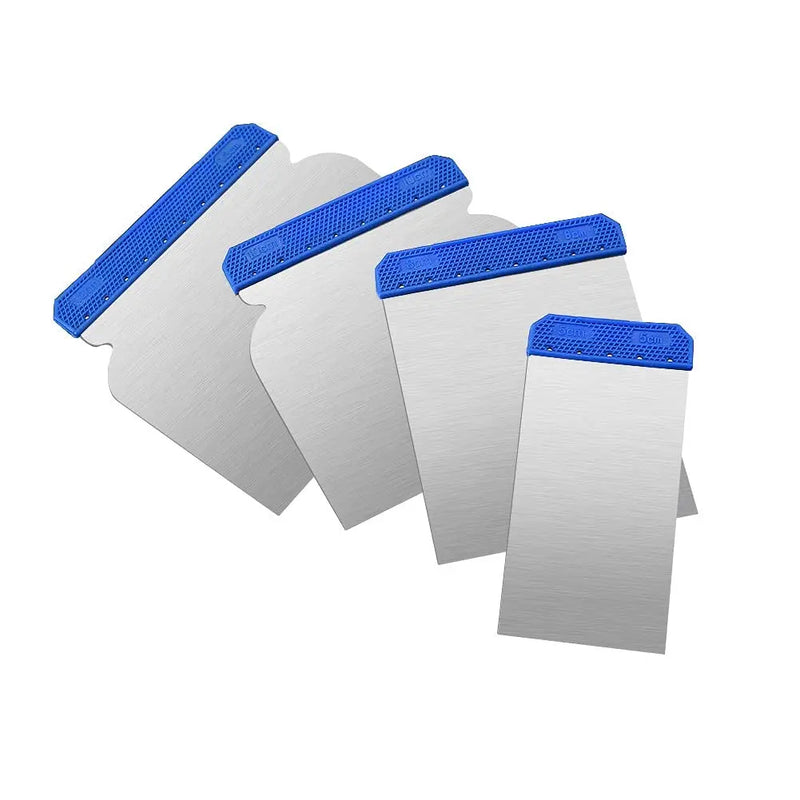Juego de 4 espátulas de acero inoxidable para pintura y reparacionesEspátulasHardware > Tools > Putty Knives & Scrapers > Flexible Putty Knives