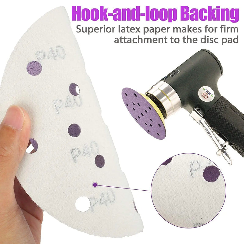 Discos de lijado de 6 pulgadas grano 60-2000 con 17 agujeros para lijadora orbital 150mmLijasHardware > Tool Accessories > Sanding Accessories > Sandpaper & Sanding Sponges > Sanding Pads