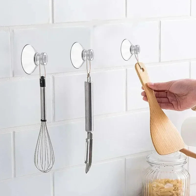 Ventosas transparentes 50 mm con tornillo metálico · Ganchos colgadores para vidrio, pared y puertasColgadoresHome & Garden > Household Supplies > Storage & Organization > Storage Hooks & Racks > Utility Hooks