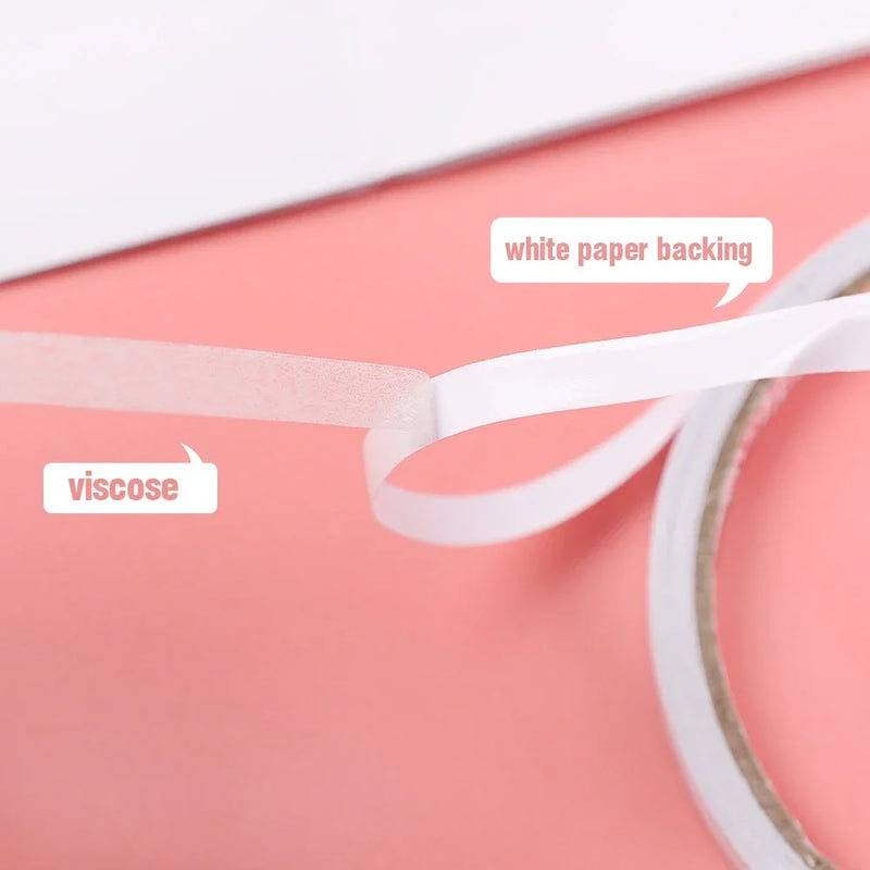 Rollo de cinta adhesiva de doble cara · 8 m · Blanca y ultrafina · Fuerte adherencia para hogar, oficina y manualidadesCintas adhesivasHardware > Building Consumables > Hardware Tape > Duct Tape