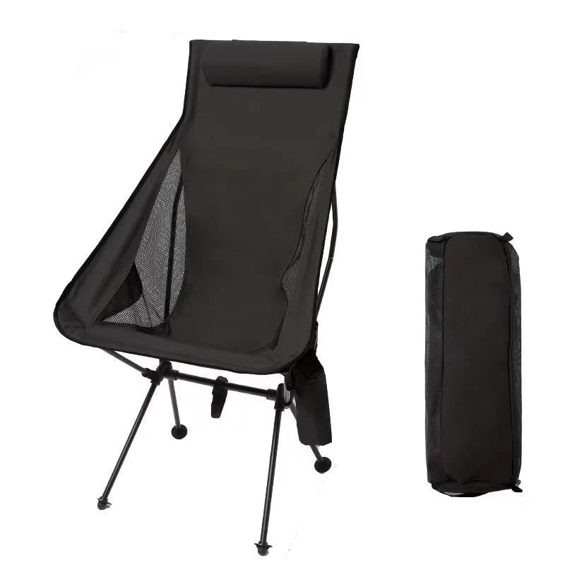 Silla plegable portátil con reposacabezasAsientos plegablesSporting Goods > Outdoor Recreation > Camping & Hiking > Camp Furniture