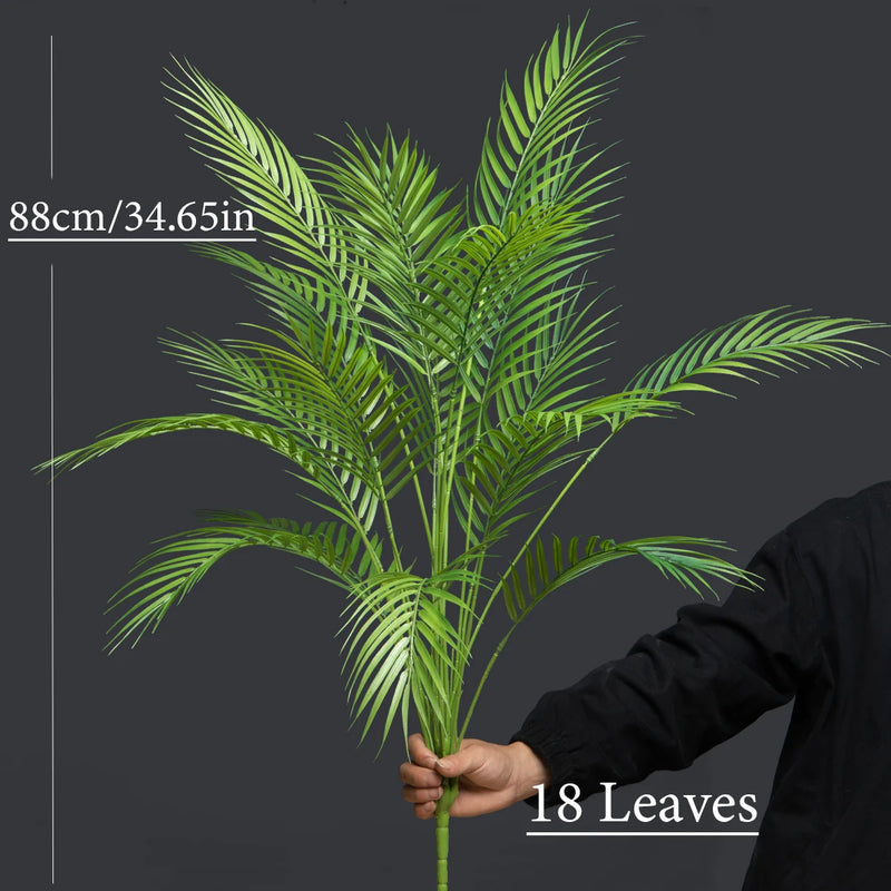 Planta artificial de palma tropical | 50-88 cm | hojas verdes realistas sin maceta para decoración de hogar, oficina y jardínPlantas artificialesHome & Garden > Decor > Artificial Flora > Artificial Non-Flowering Plants