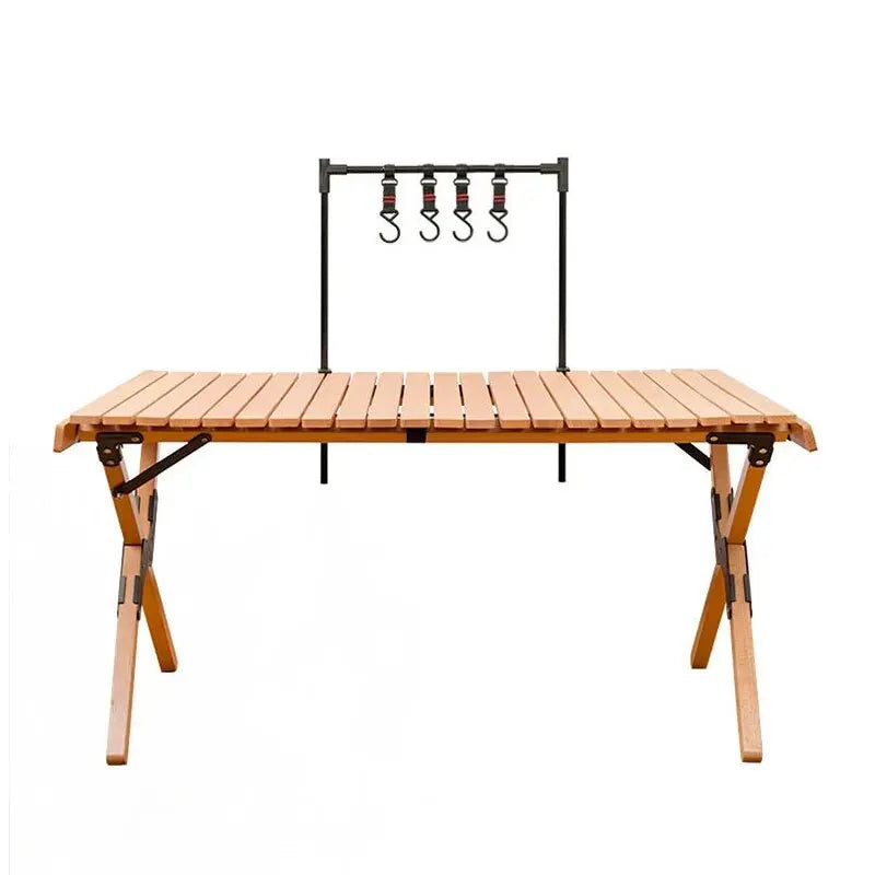 Estante de almacenamiento portátil de aleación de aluminio para camping con ganchos colgadoresEstantesUncategorized