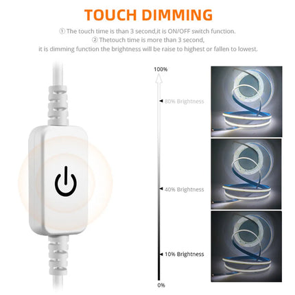 LED light dimmer with USB