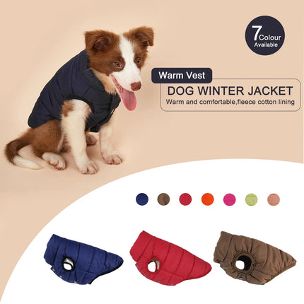 Fleece lined vest for dogs